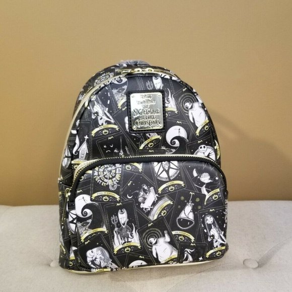 Loungefly Disney Nightmare Before Christmas Tarot Card Backpack NEW